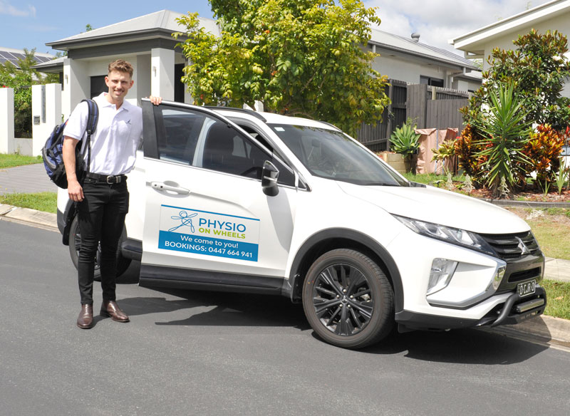Physio on Wheels branded mobile service vehicle